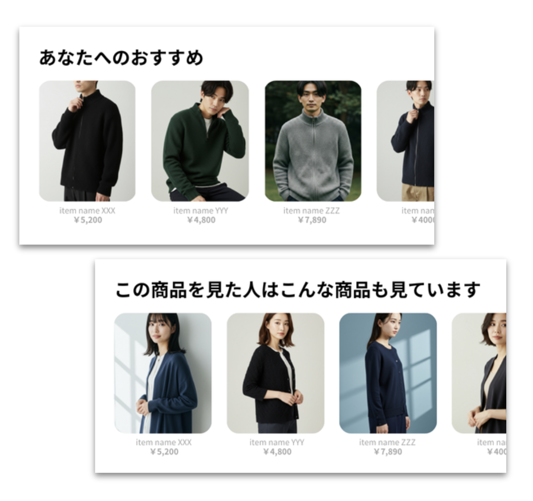 商品レコメンド